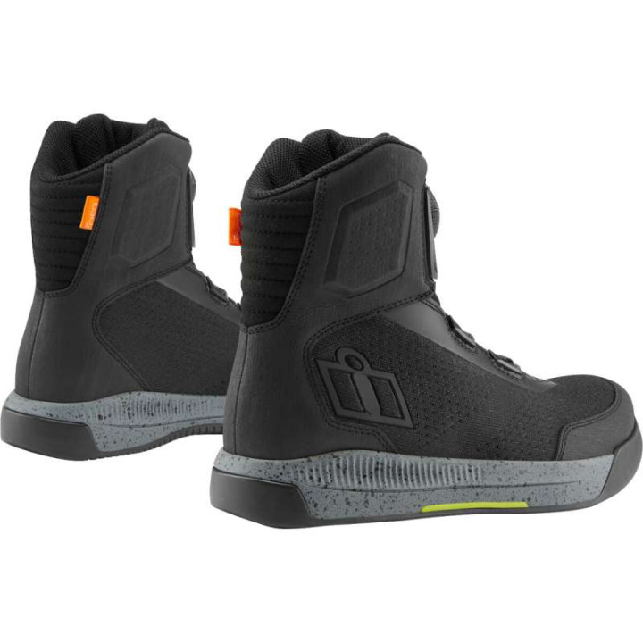 Motorcycle shoes Icon OVERLORD VENTED Black