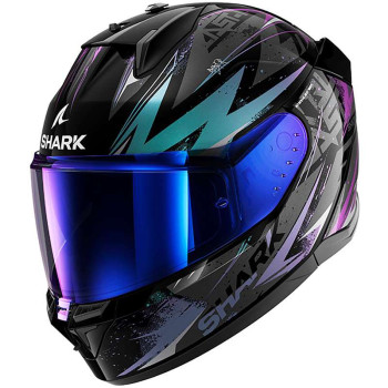 Casque moto Shark D-SKWAL 3 BLAST-R Noir/Violet