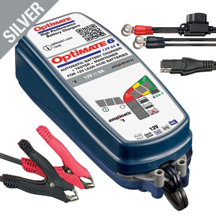 Chargeur de batterie Tecmate OPTIMATE 6 Ampmatic 12V 3-144Ah