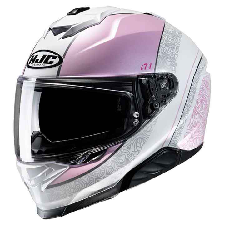 Casque moto HJC I71 SERA BLANC/ROSE