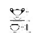 Brake plates organic motorcycle Bendix MA192