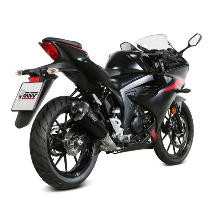 Ligne complète Mivv DELTA RACE Inox noir (S.055.LDRB) Suzuki GSX-R125 GSX-S125 17-