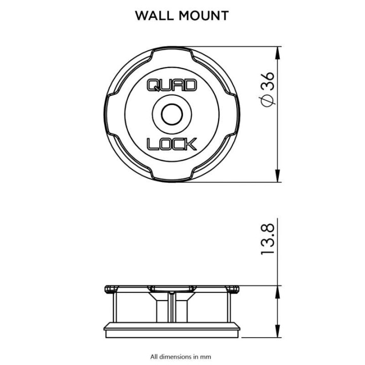 Supports muraux Quad Lock