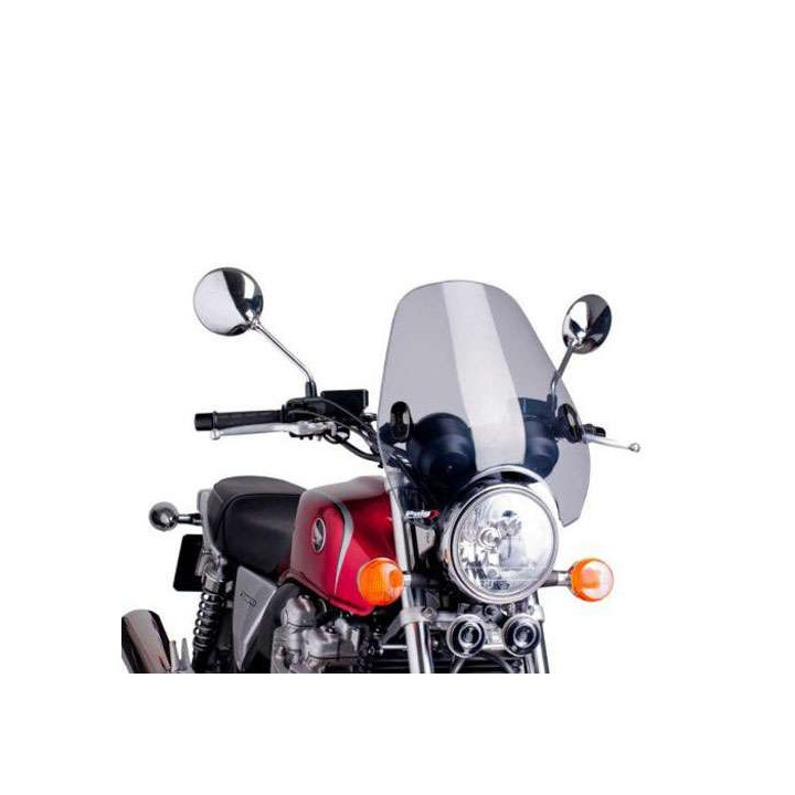 Puig CUSTOM II (0336) motorcycle windshield for round light