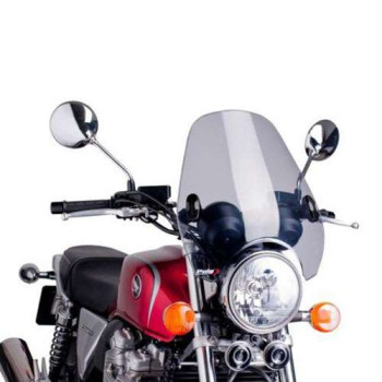 Pare-brise moto Puig CUSTOM II (0336) pour feu rond