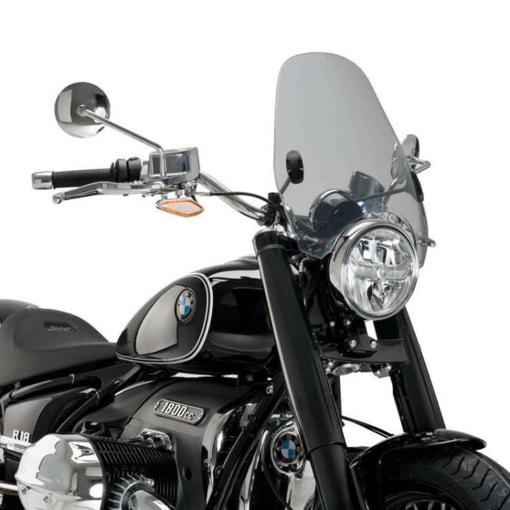 Puig CUSTOM II (0336) motorcycle windshield for round light