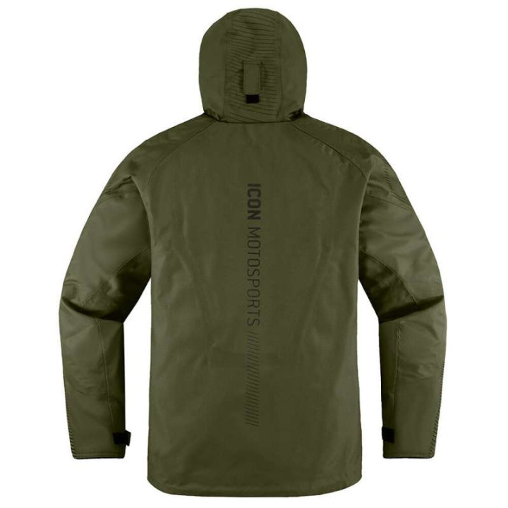 Blouson de pluie moto Icon PDX3 OLIVE