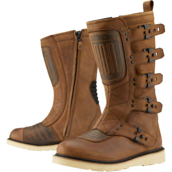 Bottes moto Icon 1000 ELSINORE 2 MARRON