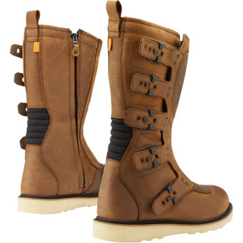 Bottes moto Icon 1000 ELSINORE 2 MARRON