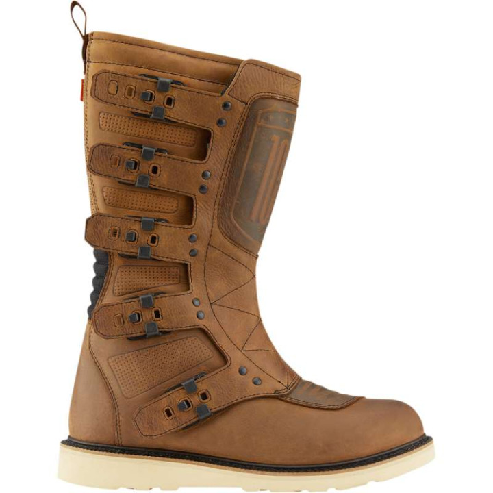 Bottes moto Icon 1000 ELSINORE 2 MARRON