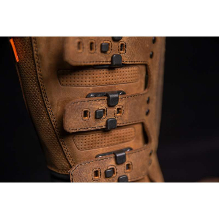 Bottes moto Icon 1000 ELSINORE 2 MARRON