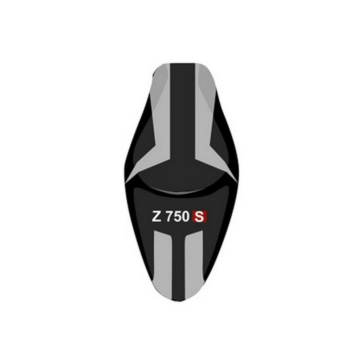 Saddle cover Bagster (2162D) Black Seed/Gris Clair/White Letters and Red Kawasaki Z750 S 06