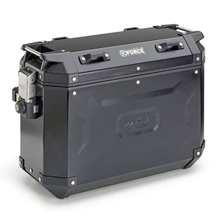 Straight black suitcase Kappa KFR37B K-FORCE