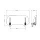 Spoiler universel multi réglable Puig 20764 (300x130mm) 2.0 CLIP-ON