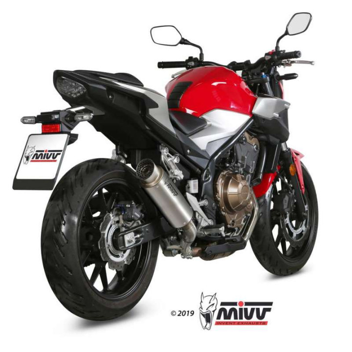 Mivv GP PRO Titanium approved muffler (H.075.L6P) Honda CB500F 19- Mivv GP PRO Titanium approved muffler (H.075.L6P) Honda CB500F 19-