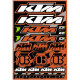 D'COR KTM sticker sheet