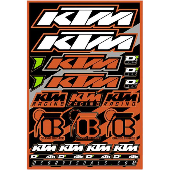 D'COR KTM sticker sheet