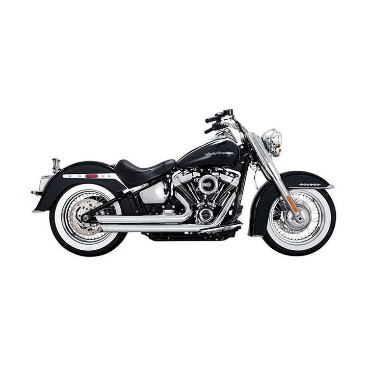 Échappement Vance & Hines BIG SHOTS CHROME (17941) Harley SOFTAIL 18-