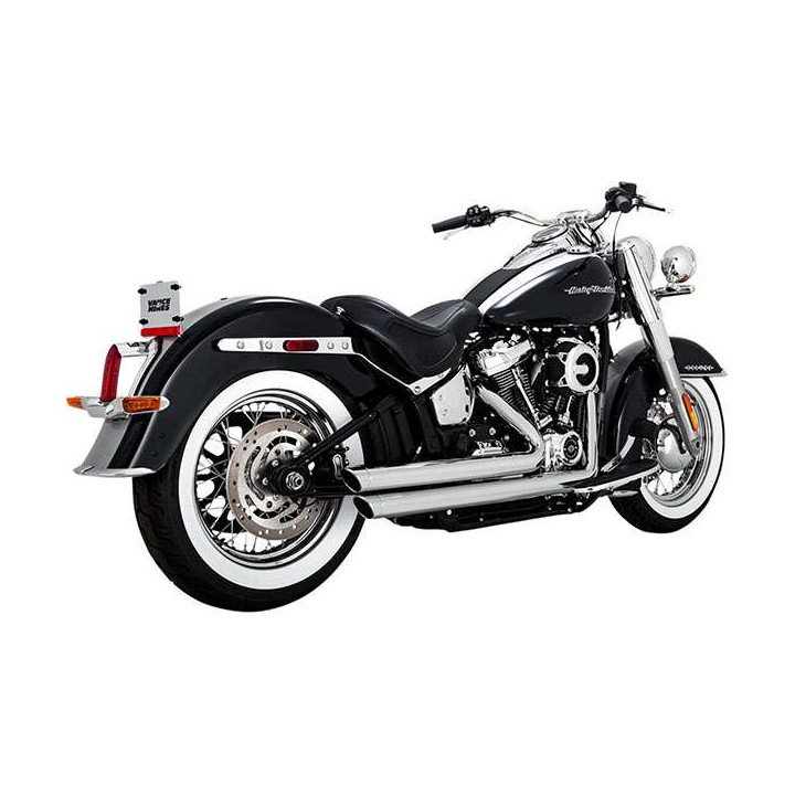 Échappement Vance & Hines BIG SHOTS CHROME (17941) Harley SOFTAIL 18-