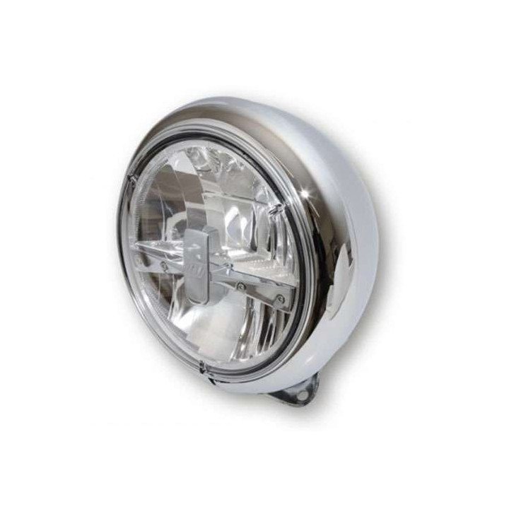 HIGHSIDER HD-STYLE 7-inch LED motorcycle headlight Type 3 Chrome
