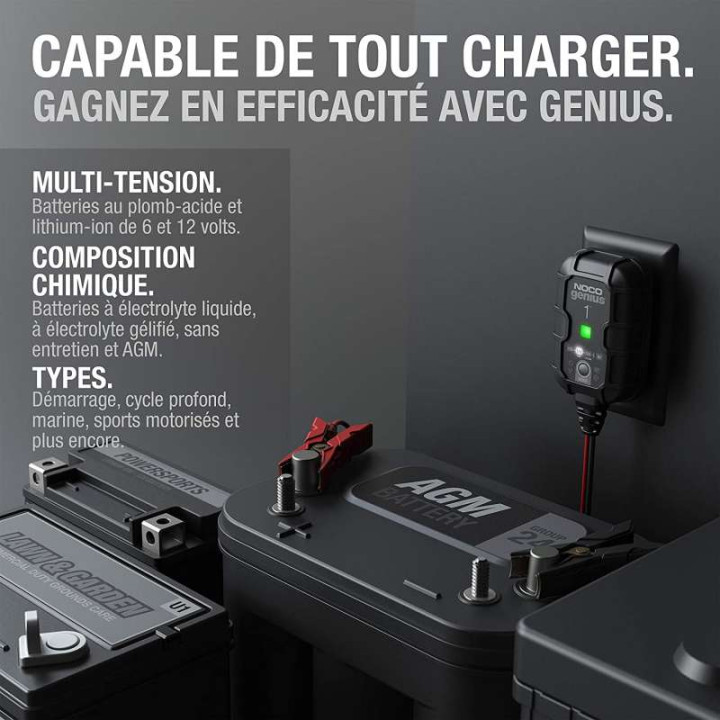 Chargeur de batterie NOCO GENIUS1EU 6/12V