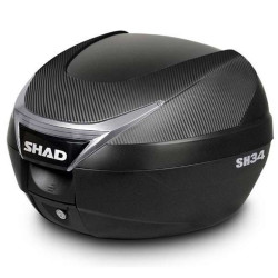 Top Case moto Shad SH34 capot carbone