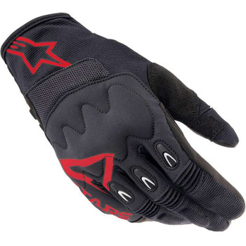 Gants cross Alpinestars TECHDURA Noir/Rouge
