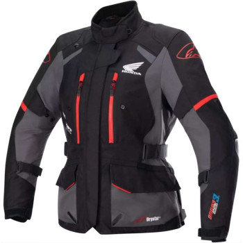 Veste femme Alpinestars Honda STELLA ANDES V3 DRYSTAR Noir/Gris