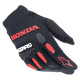Alpinestars Honda FULL BORE Cross Gloves Black/Red