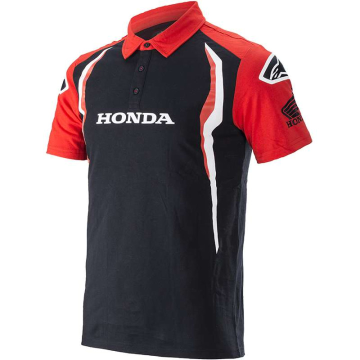 Polo Alpinestars HONDA Noir/Rouge
