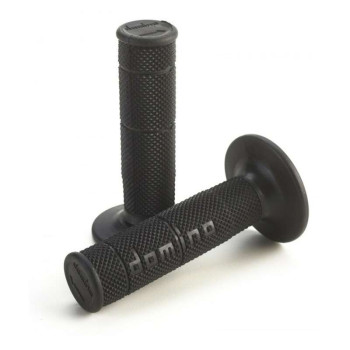 Poignées guidon moto Domino Cross Enduro sans gaufrage NOIR Poignées guidon moto Domino Cross Enduro sans gaufrage NOIR