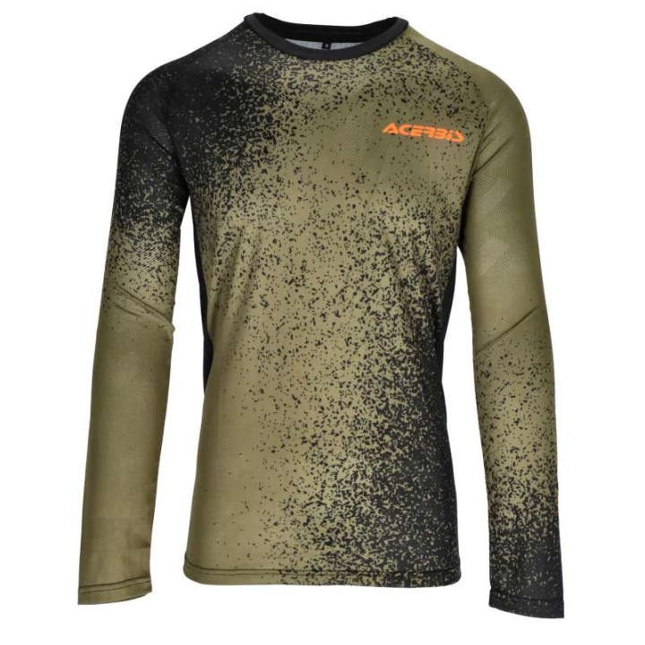 Maillot moto cross Acerbis X-DURO 2.0 Vert militaire