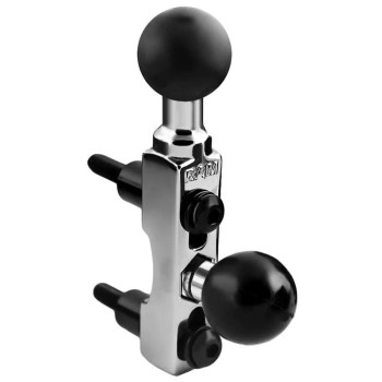 Double boule RAM MOUNT chrome pour cocottes frein/embrayage - RAM-B-309-2CHU