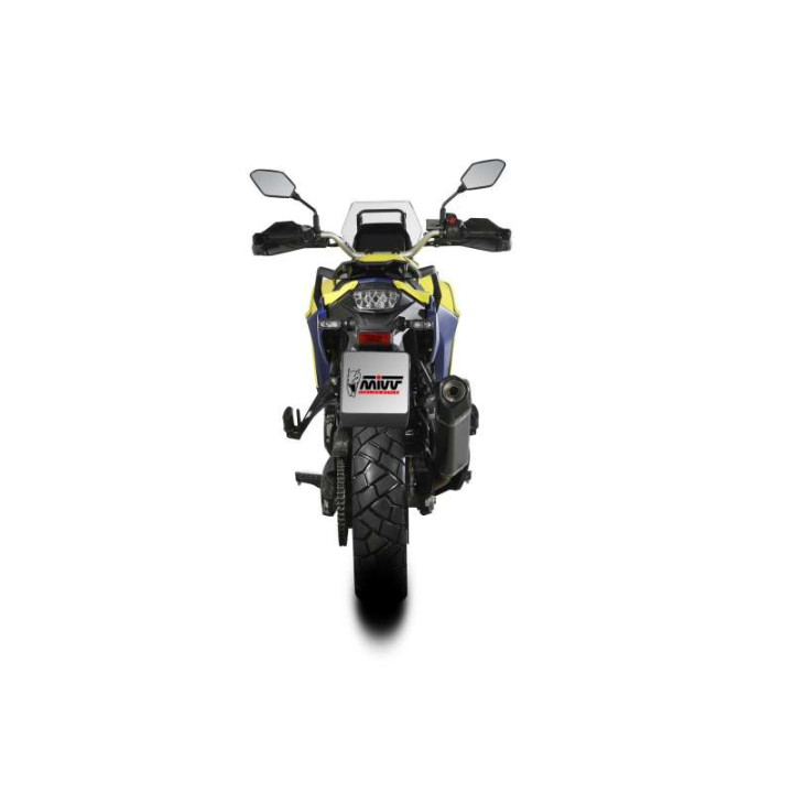 Mivv SPEED EDGE approved muffler Inox black (S.061.LRB) Suzuki DL800 V-Strom DE