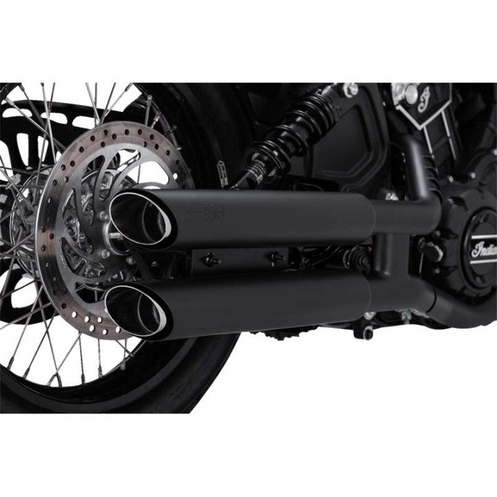 Vance &amp- Hines TWIN SLASH BLACK muffler (48323) Indian SCOUT 60/69