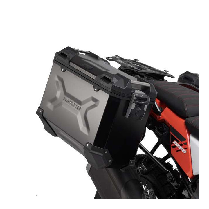 SW-Motech TraX ADVENTURE 45/37L Suzuki DL1050 V-Strom aluminum suitcase kit SW-Motech TraX ADVENTURE 45/37L Suzuki DL1050 V-Strom aluminum suitcase kit
