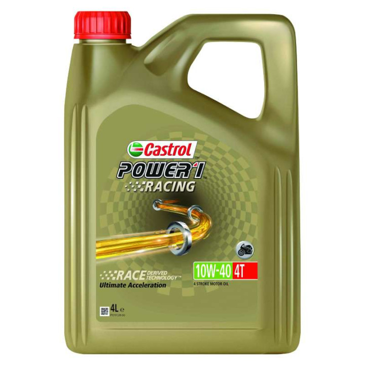 Huile moteur Castrol POWER 1 RACING 4T 10W40 4 litres