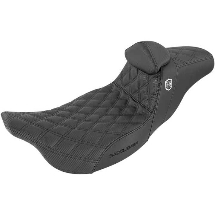 Saddlemen Pro Series SDC comfort saddle + lumbar support Harley-Davidson FLHR, FLHT, FLHX, FLTR