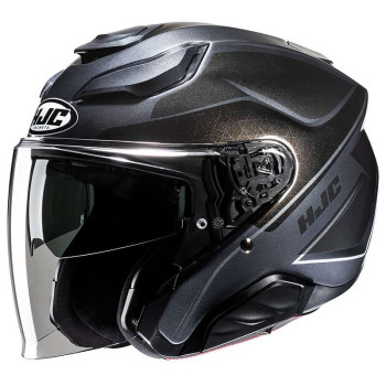 Casque moto HJC F31 LUDI NOIR/GRIS