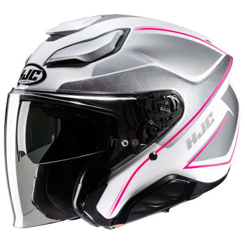 Casque moto HJC F31 LUDI BLANC/ROSE