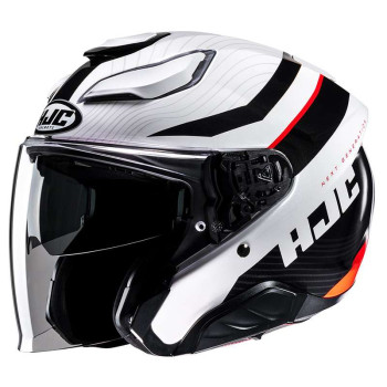 Casque moto HJC F31 NABY BLANC/NOIR
