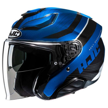 Casque moto HJC F31 NABY BLEU/NOIR