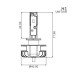 Ampoule Code LED H1 12V 16W/2200 lumens