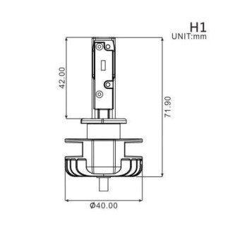 Ampoule Code LED H1 12V 16W/2200 lumens Ampoule Code LED H1 12V 16W/2200 lumens