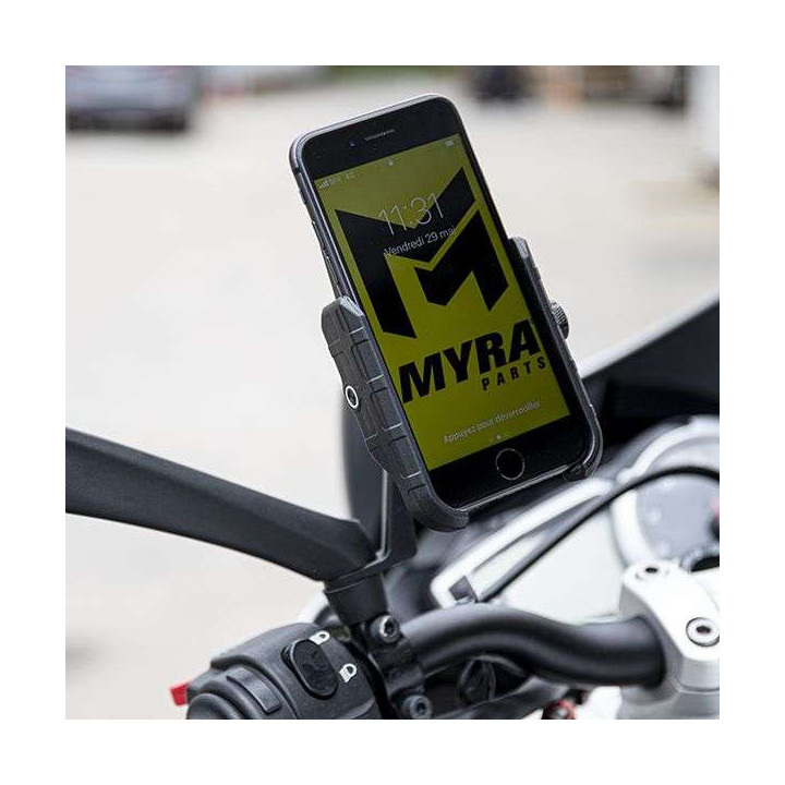 Myra 15W Qi Fast Charging induction smartphone holder