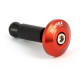 Embouts de guidon plats anodisés Myra 13-17mm