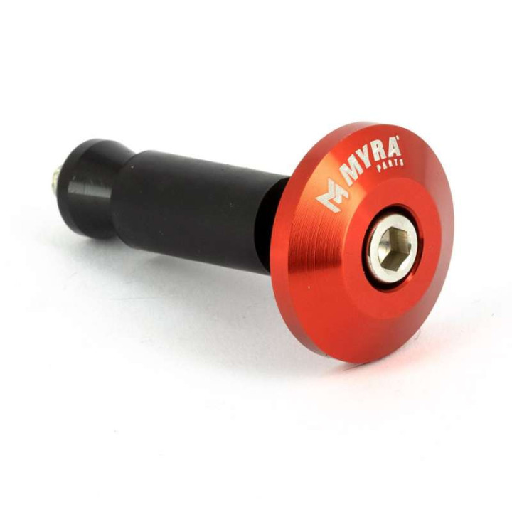 Embouts de guidon plats anodisés Myra 13-17mm