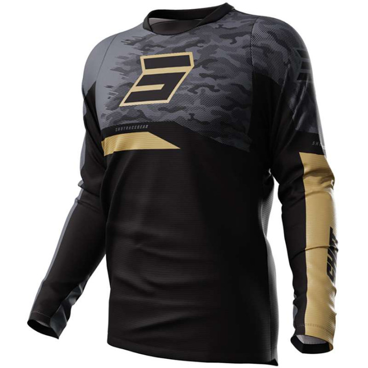 Shot DEVO MATRIX BLACK/GOLD motocross jersey