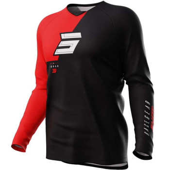 Maillot moto cross Shot RAW SQUAD ROUGE Maillot moto cross Shot RAW SQUAD ROUGE