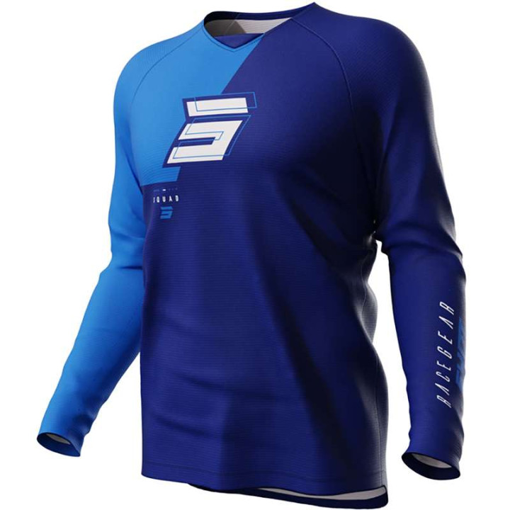 Shot RAW SQUAD blue motocross jersey